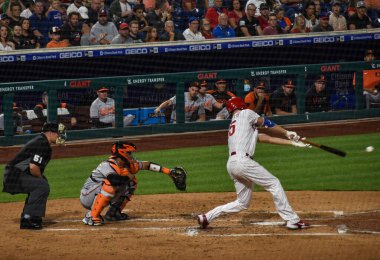 Philadelphia, Pennsylvania, ABD - 22 Eylül 2021 Philadelphia Phillies atıcısı Zack Wheeler Baltimore Orioles 'e karşı bir maç kazandı