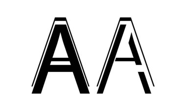 Siyah harf Tasarım için bir logo