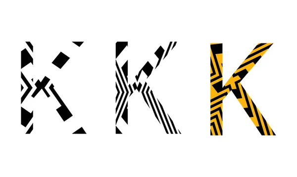 Art Tarzında Modern Tasarım Için Harfi Logosu — Stok Vektör