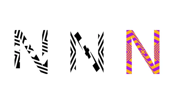 Písmeno Logo Pro Moderní Design Stylu Art — Stockový vektor