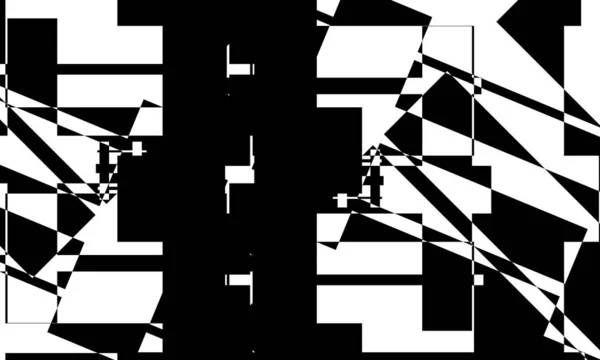 Motif Noir Abstrait Dans Style Art Concept Design Moderne — Image vectorielle