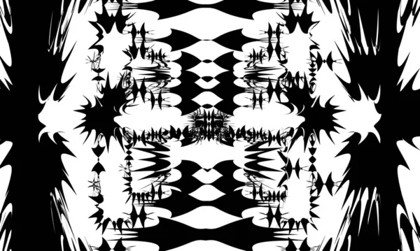 Vervormd Zwart Patroon Een Witte Achtergrond Behang Stijl Van Art — Stockvector