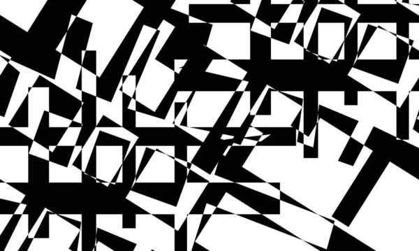 Mystical Black Patterns Modern Optical Illusion Wallpaper Design — Stock Vector