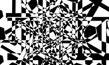 Optik illüzyonlu orijinal tasarım için işlem sanatı biçimi