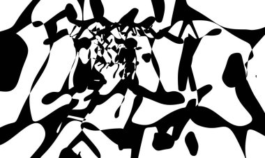 Beyaz arka planda operasyon sanatının siyah ve gizemli modelleri