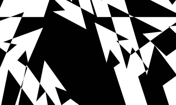 Origineel Art Vervormd Zwart Patroon Witte Achtergrond — Stockvector