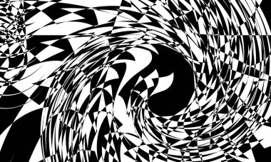 Cadılar Bayramı Operasyonu için siyah esrarengiz desen orijinal tasarım