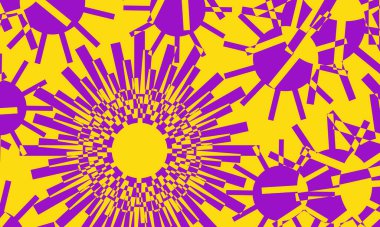 optik sanat tarzında turuncu mor doku modern tasarım