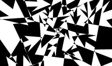 Beyaz arkaplanda operasyon sanatında dinamik siyah desenler