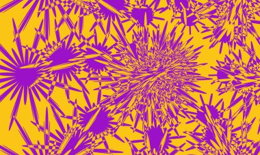 Operasyon sanatında turuncu mor desen tasarım için parlak duvar kağıdı