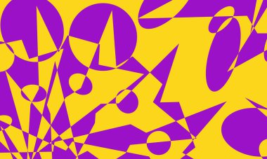 Eflatun arkaplanda işlem sanatı biçimi