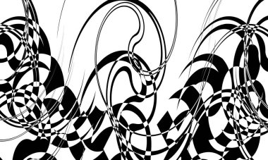 Operasyon sanatı tasarımı için siyah çizgiler duvar kâğıdı