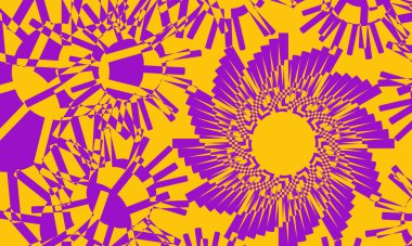 turuncu mor operasyon sanatı stili duvar kağıdı orijinal tasarım