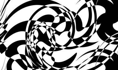 Modern tasarım için büyüleyici görsel illüzyon orijinal desen