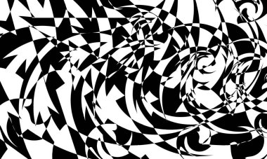 Cadılar bayramı için operasyon sanatı monokrom duvar kâğıdı tarzında siyah ve mistik benzersiz desen