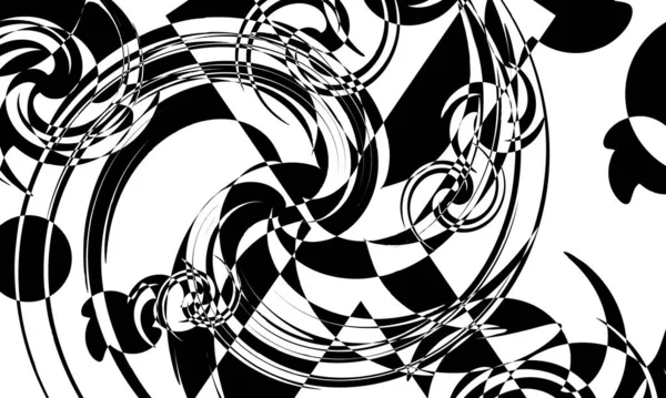 Mistik ve dalgalı desen beyaz arka planda optik bir illüzyon yaratır.