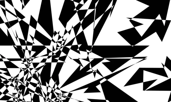 Black Dynamic Pattern Twisting Effect Inimitable Optical Illusion — Stock Vector