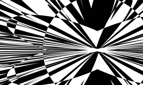 Futuristické Vzory Art Stylu Černá Bílém — Stockový vektor