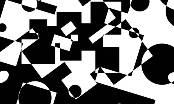 Futuristisches Schwarzes Muster Auf Weißem Hintergrund Ursprüngliches Designobjekt — Stockvektor