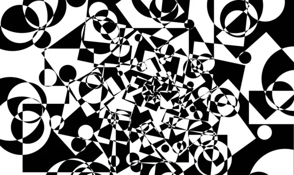 Dalgalı çizgileri olan orijinal doku op-art tarzında siyah desen