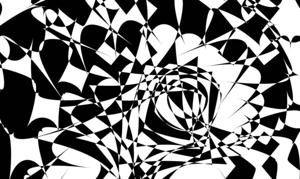 Operasyon sanatı tarzında tasarım için doku beyaz arkaplanda büyüleyici bir siyah desen