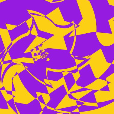 parlak ve güzel tasarım konsepti için mor arka plan duvar kağıdında turuncu yıldızlar