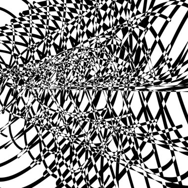 siyah inanılmaz desenli modern operasyon sanatı tasarım için