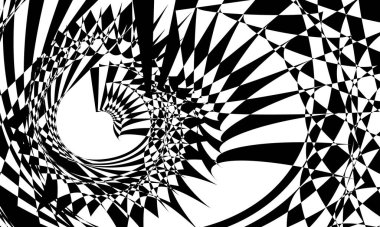 Operasyon sanatında soyut çizgili desen