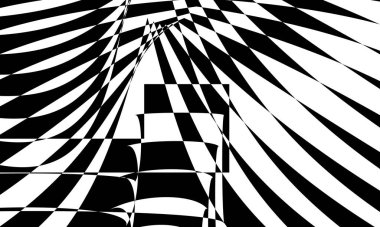 Modern tarzda gizemli siyah beyaz duvar kağıdı.