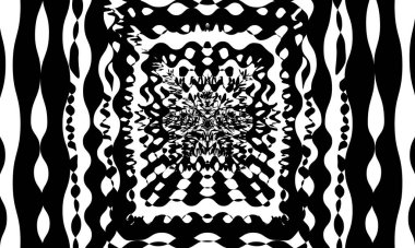 Modern tasarım için dinamik ve çarpıtılmış desen orijinal operasyon sanatı