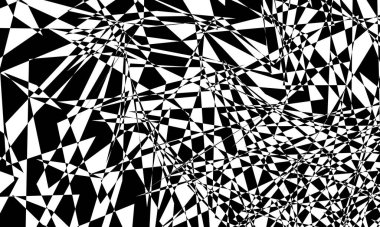 Tasarım için beyaz arkaplandaki fütürist siyah desen