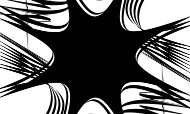 Operasyon sanatı tarzında duvar kağıdı siyah desen