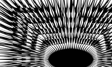 Siyah mistik desenler İnanılmaz görsel yanılsama