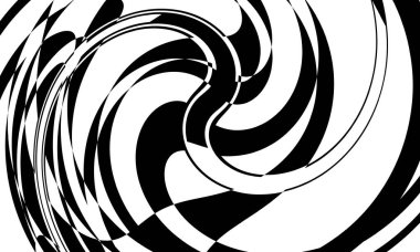 Soyut siyah desen düzensiz yüzey yanılsaması veriyor