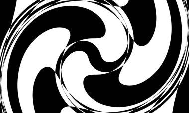 Beyaz arka plandaki gizemli siyah desenler eşsiz operasyon sanatı modern tasarım konsepti