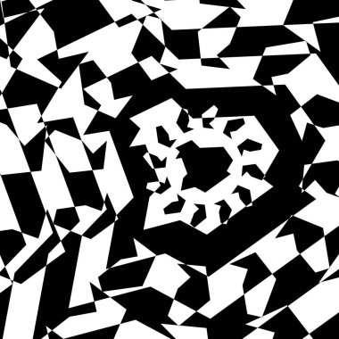 Büyüleyici dalgalı çizgiler modern optik illüzyon