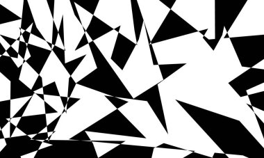 Siyah dinamik desen optik bir illüzyon yaratıyor