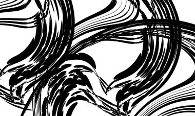 Operasyon sanatı tarzında çarpıtma içeren siyah büyüleyici desen