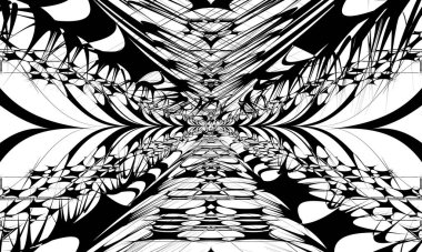 Modern tasarım için operasyon sanatı tarzında siyah desenler