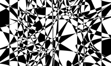 Beyaz arkaplandaki mistik siyah desenler fütüristik ve orijinal