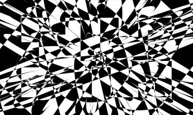 Soyut siyah desenler. Operasyon sanatında güzel ve gizemli.