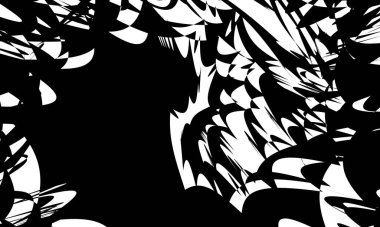 Modern op-art tarzı kapaklar için siyah ve beyaz dokular