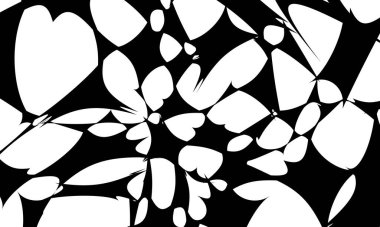 Tasarım için orijinal siyah desenler büyüleyici optik illüzyonlar