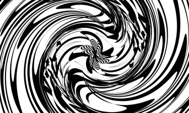 Operasyon sanatının beyaz arka plandaki gizemli optik illüzyonundaki mistik desenler