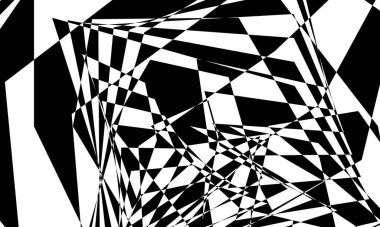 dalgalanma desenli op sanat monokrom duvar kağıdı