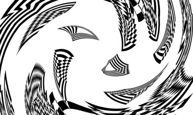 tasarım için operasyon sanatının dokusunda geleceksel desen dalgalanması