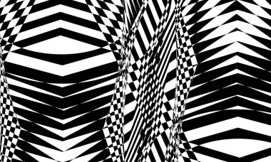 op sanat stili yaratıcı tasarım konseptinde modern siyah desenler