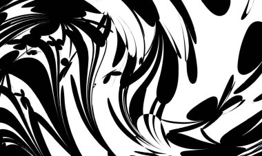 Siyah Gizemli Şablon Operasyon Sanatı Modern Tasarım