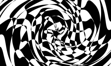 Operasyon sanatında siyah beyaz arkaplan tasarım için yaratıcı duvar kâğıdı