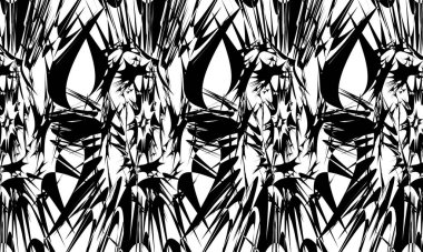 Operasyon sanatı tarzında esrarengiz desenler tasarım için orijinal duvar kağıdı